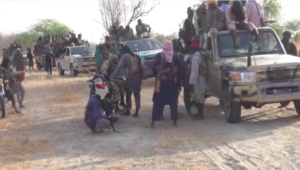 Boko Haram/ISWAP militants heading to Bosso June 3th, 2016.